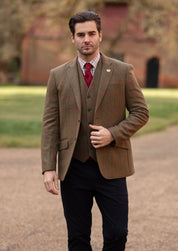 Combrook Mens Blazer Sage - Tweedkavaj Herr
