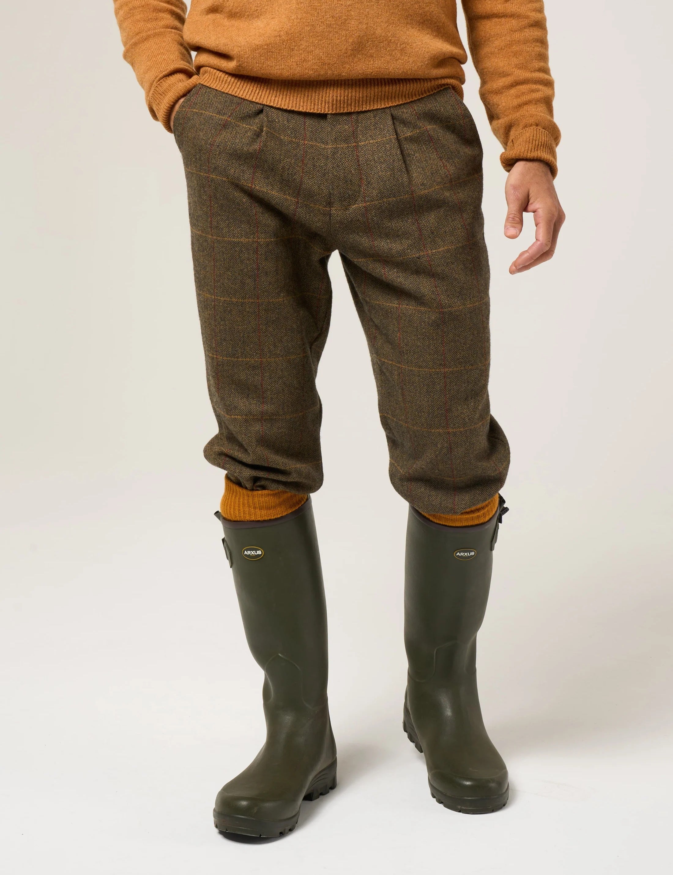 Breeks i Tweed Herr - Combrook Teak