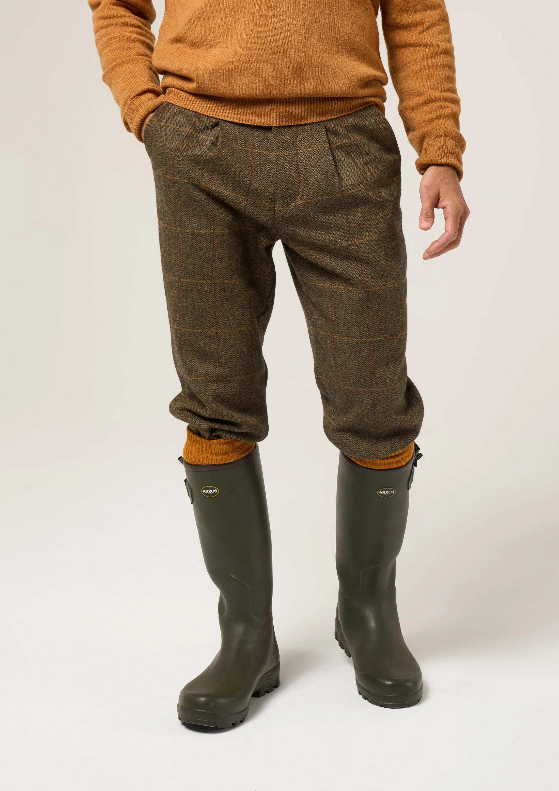 Breeks i Tweed Herr - Combrook Teak