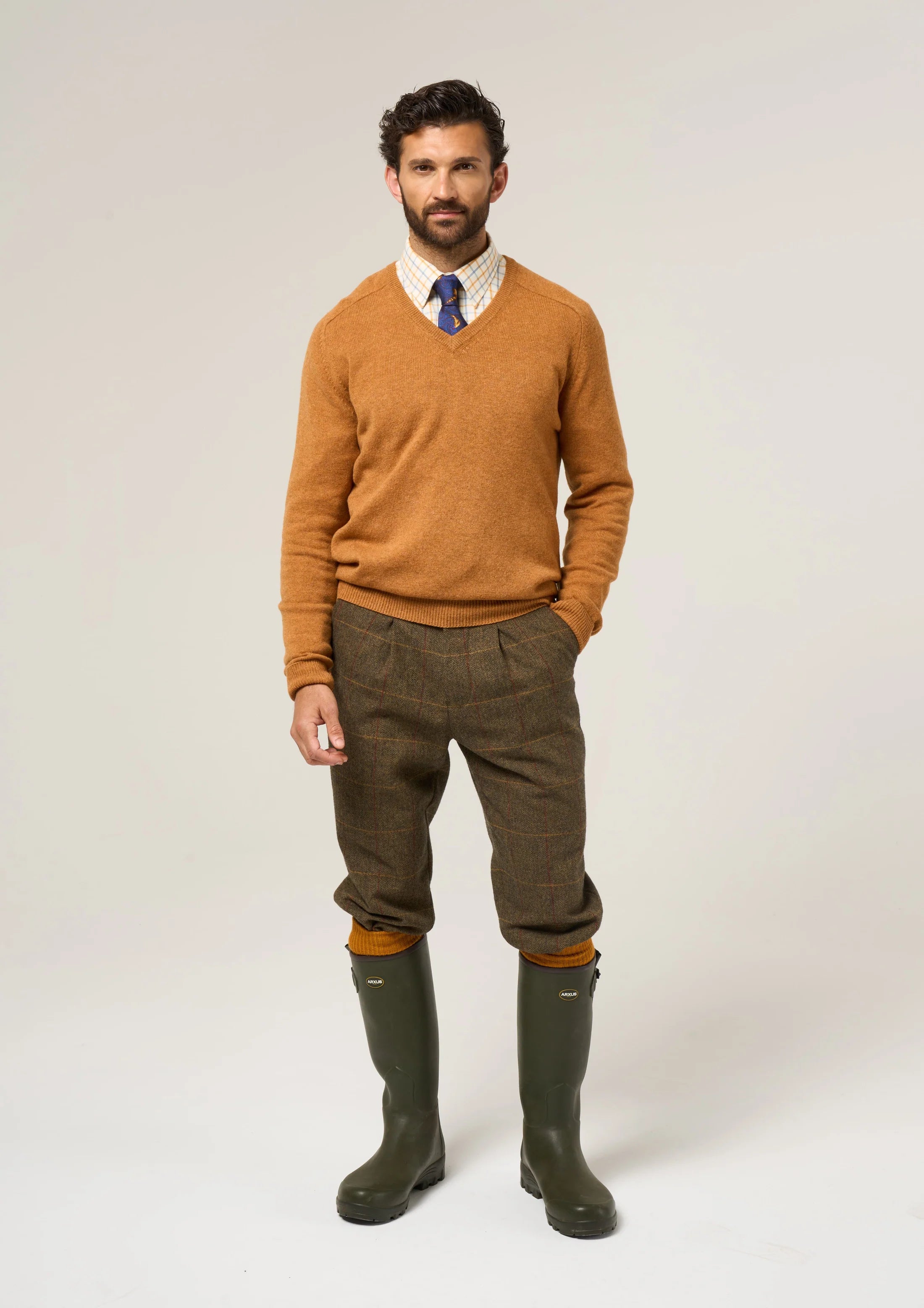 Breeks i Tweed Herr - Combrook Teak
