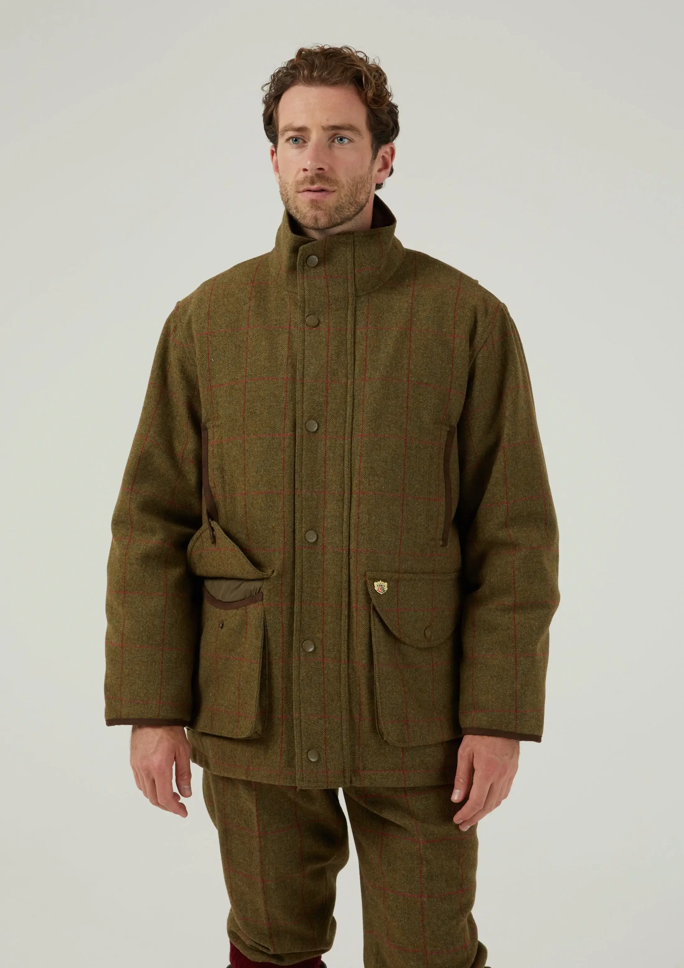 Combrook Field Coat Sage - Tweedjacka Herr