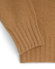 Half-zip - Beige Lammullströja